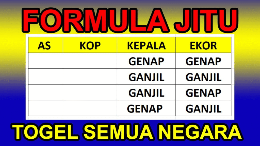 Pola Dominasi Genap Togel Online
